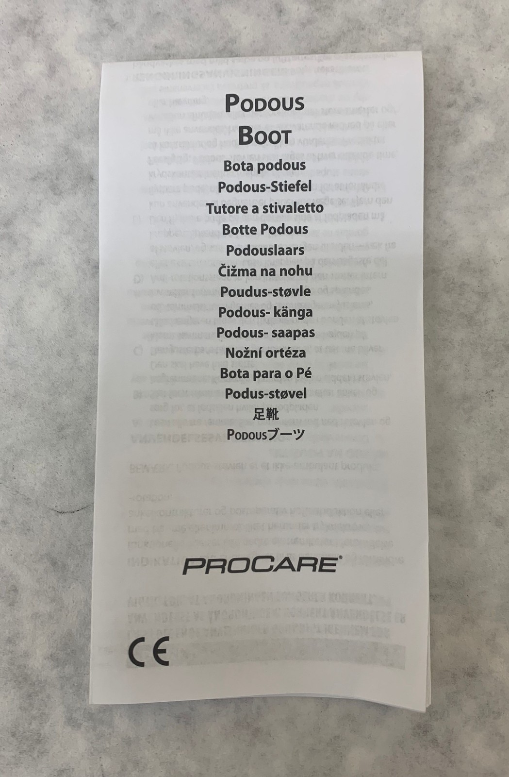 Procare 79-90550 Hook & Loop Closure Universal Podous Boot, Regular