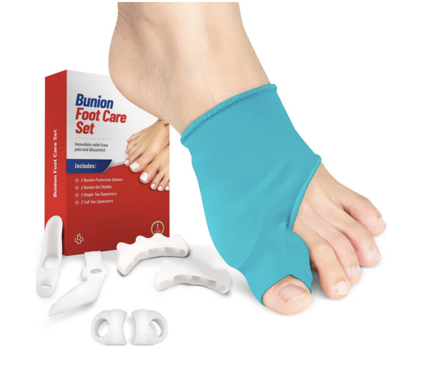 Bunion Corrector Adult Relieve Bunion Pain and Correct Toe Alignment 8 pc Set