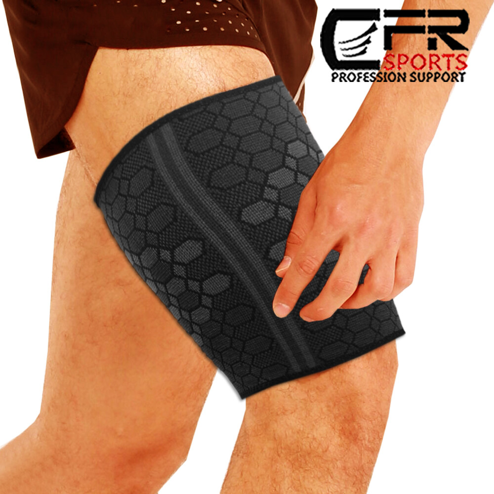 Compression Thigh Hamstring Support Sleeve Brace Sport Upper Leg Pain Relief Gym