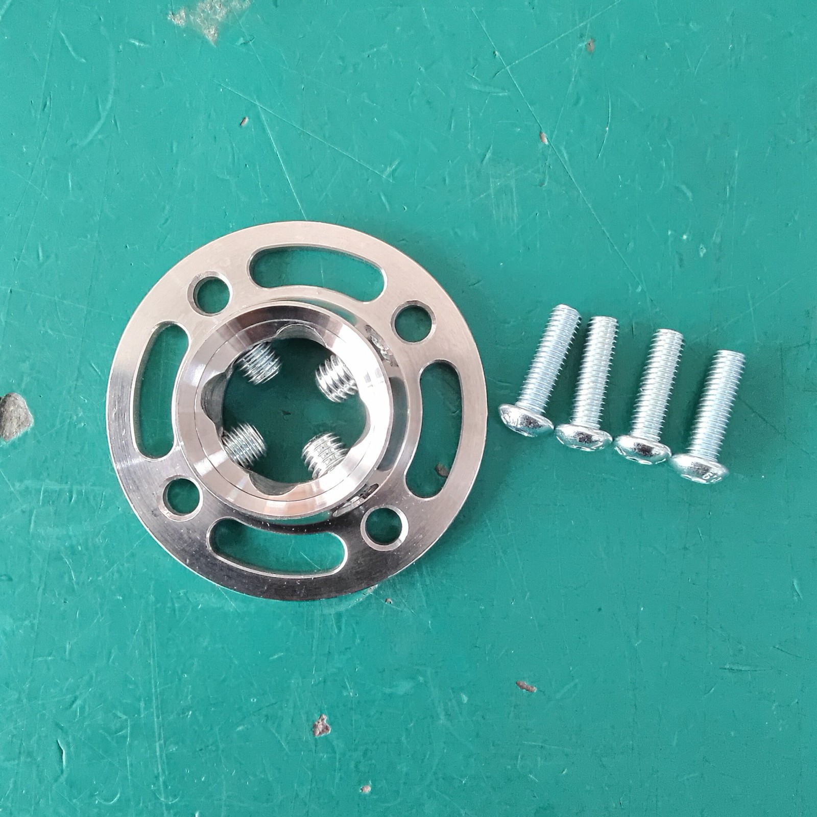 Adjustable Rotating Prosthetic Adapter Plate Round Connector Aluminum Steel