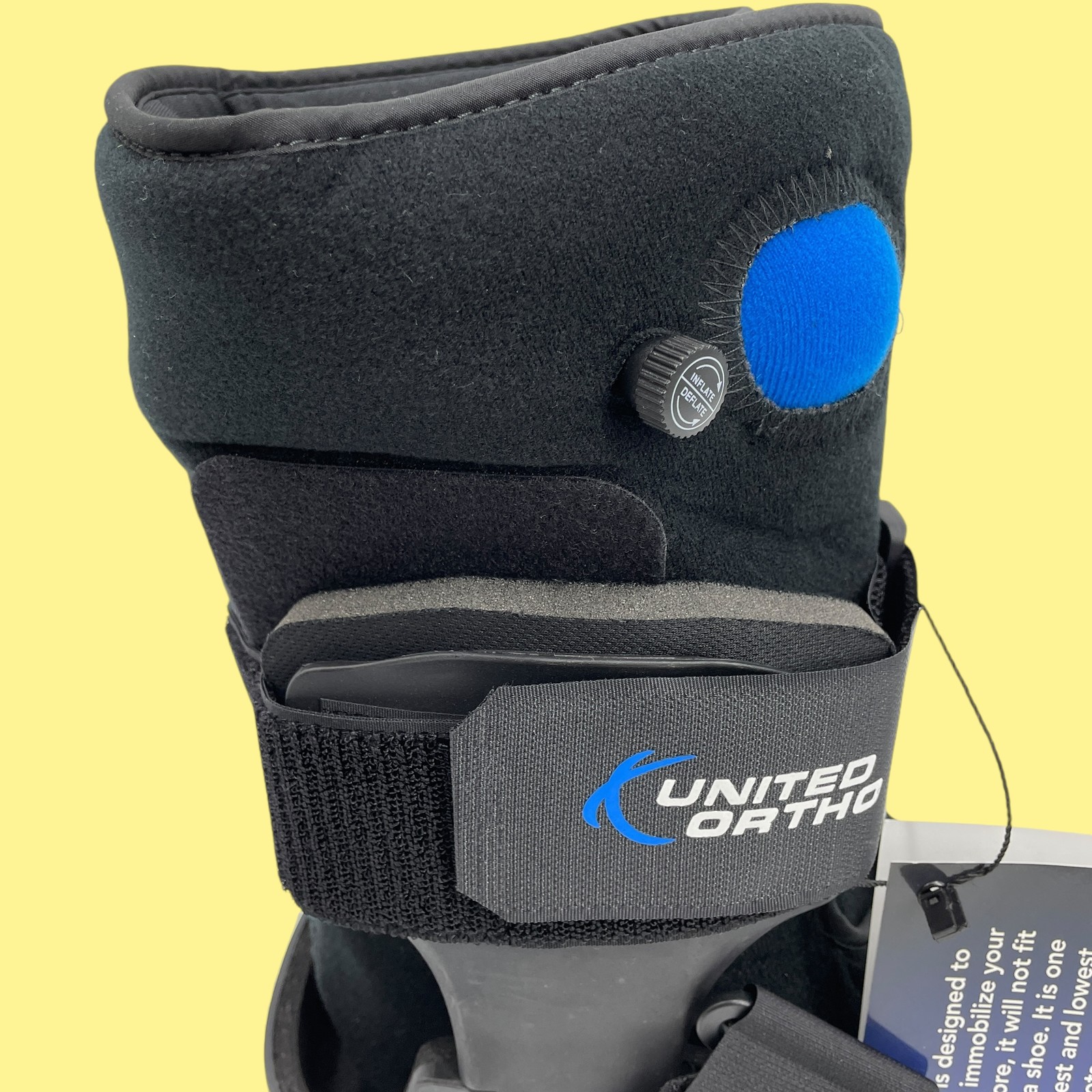 United Ortho Air Stabilizer Ankle Boot Size Large Black #N6352