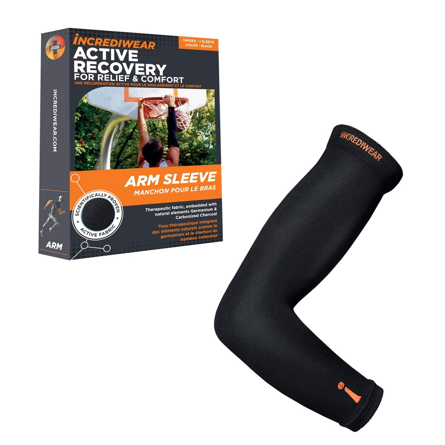 Arm Sleeve – Infrared Arm Sleeves for Men & Women, Black S/M