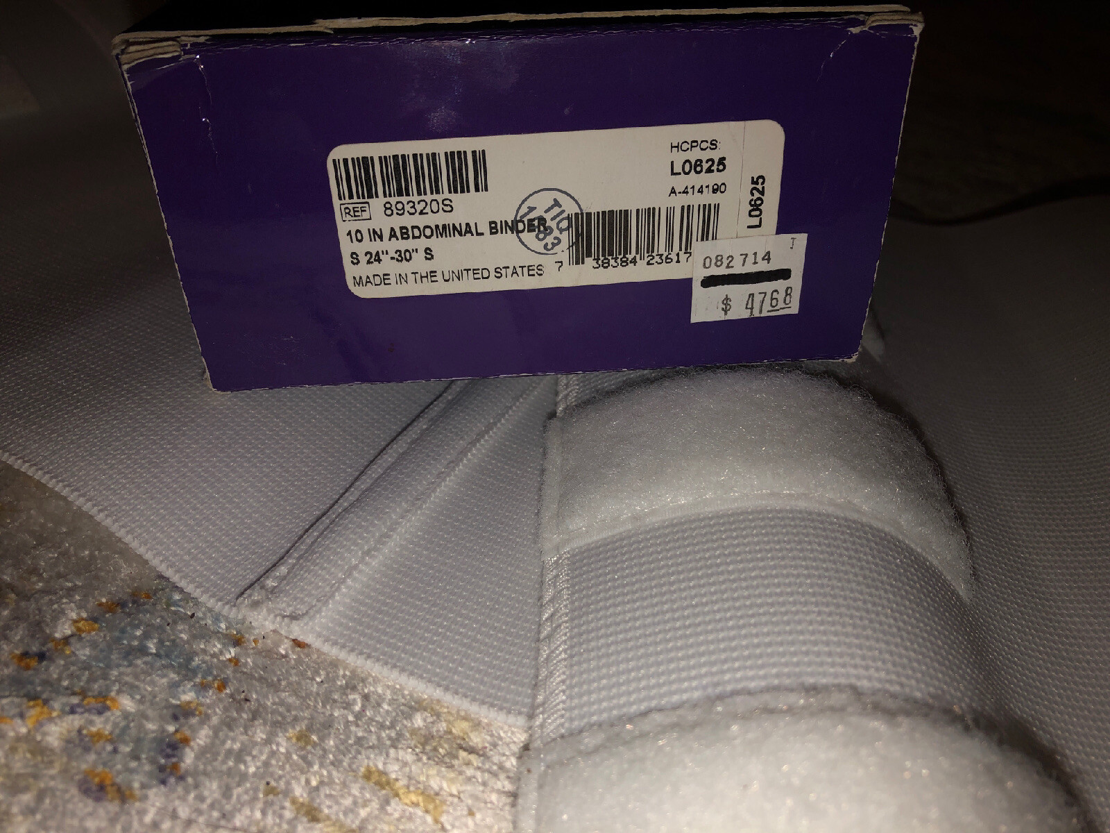 NEW-10″ Medical Abdominal Binder 24″-30″(Small)Post-Natal,Post-Surgical,Support