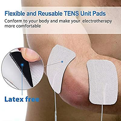 TENS Unit Replacement Pads Large Electrodes Rectangular Pads 40 Pcs 2″ x 3.5″