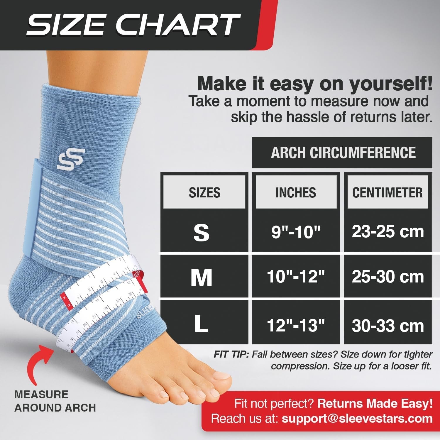 Sleeve Stars Ankle Brace for Women & Men, Ankle Wrap for Sprain, Compression …
