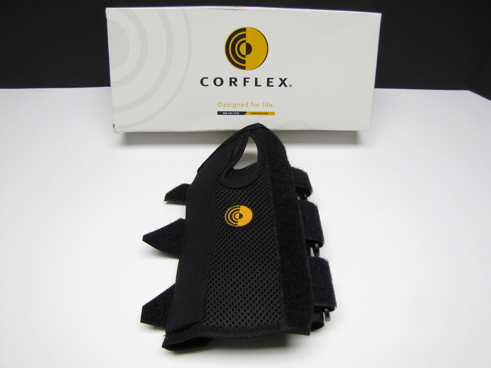 Corflex 8″ Ultra Fit Cool Wrist Splint Brace Support w Thumb Hole Right X-Small