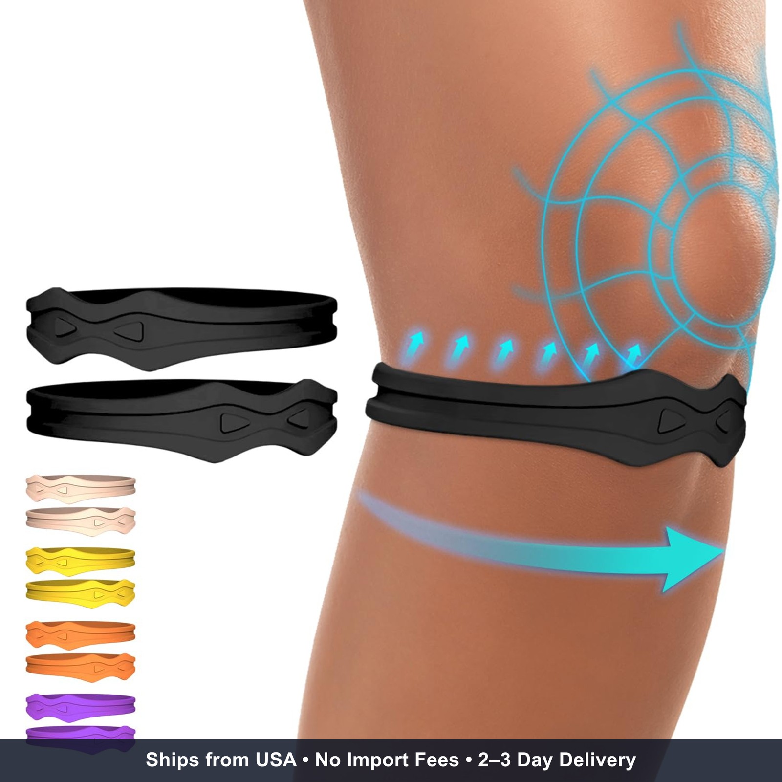 Fit Geno Knee Strap Patella Support: Knee Band for Patellar Tendon Pain Relief –