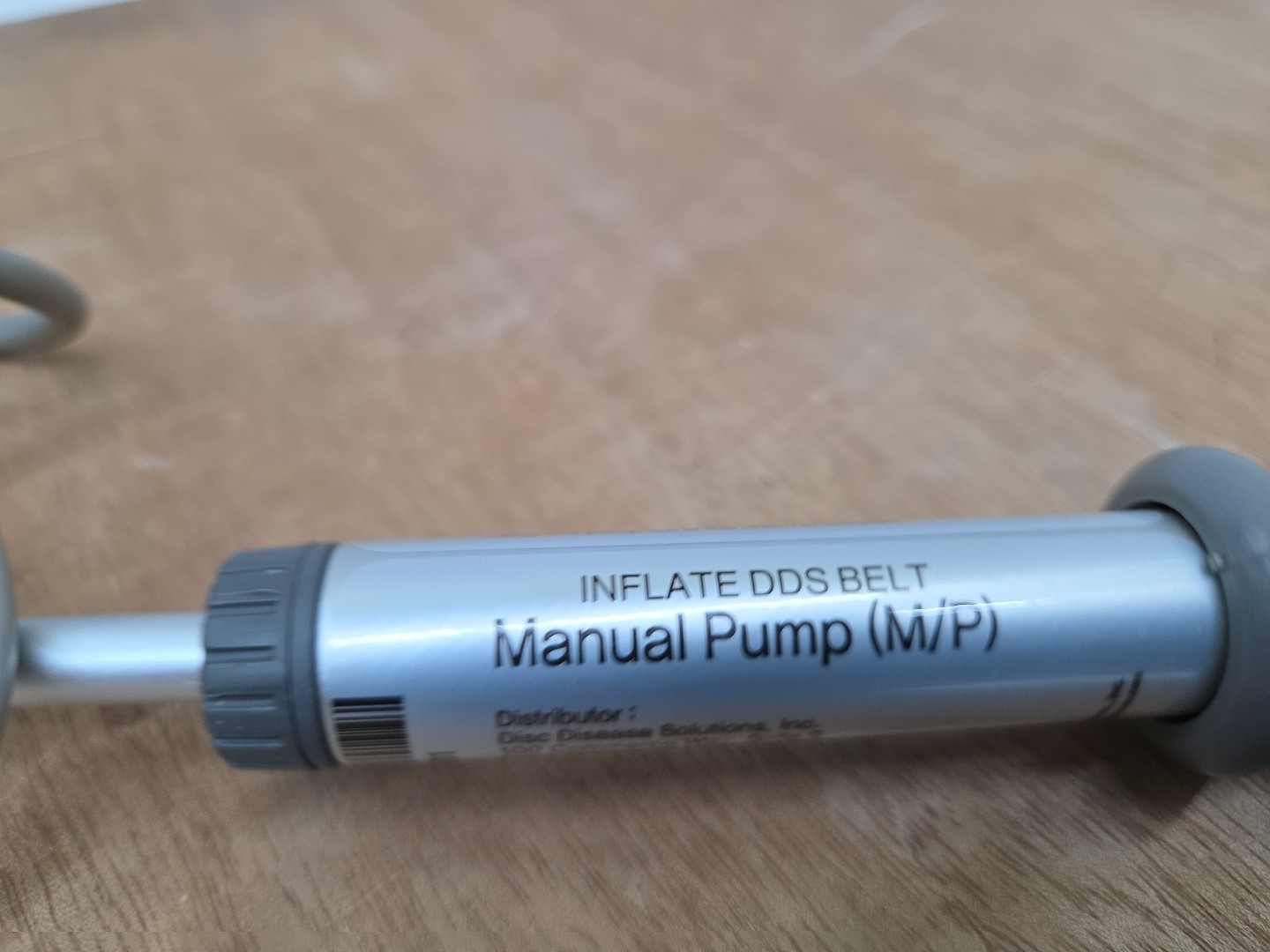 Disc Disease Solutions DDS Manual Inflate Pump For Traction Belt