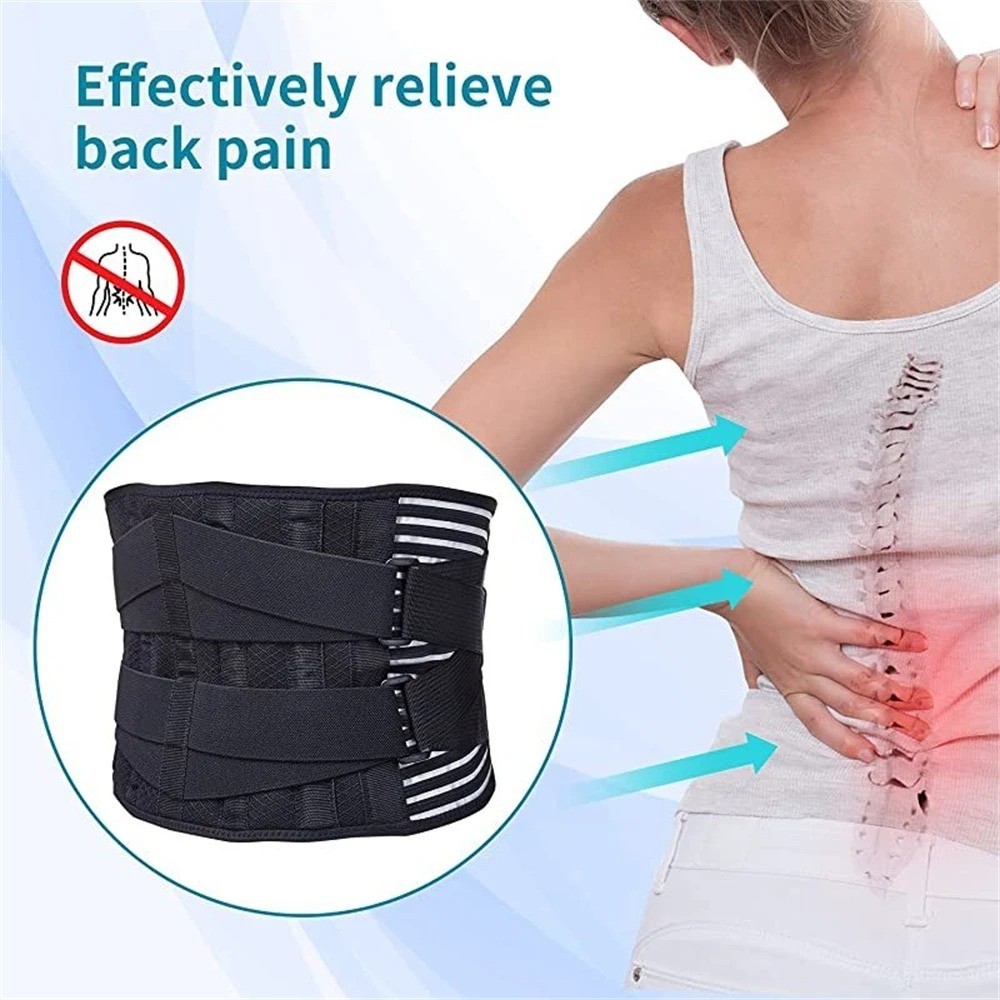 Adjustable Lower Back Brace Lumbar Support Waist Belt For Men Women Pain Relief