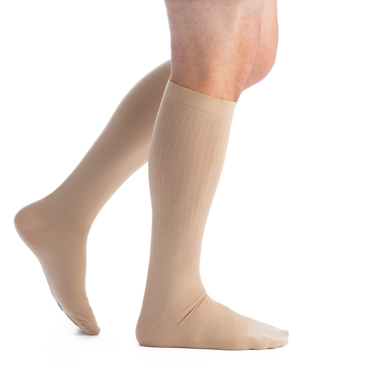 Mens USA Made Knee High 8-15 mmHg Graduated Compression Socks Mild Pressure
