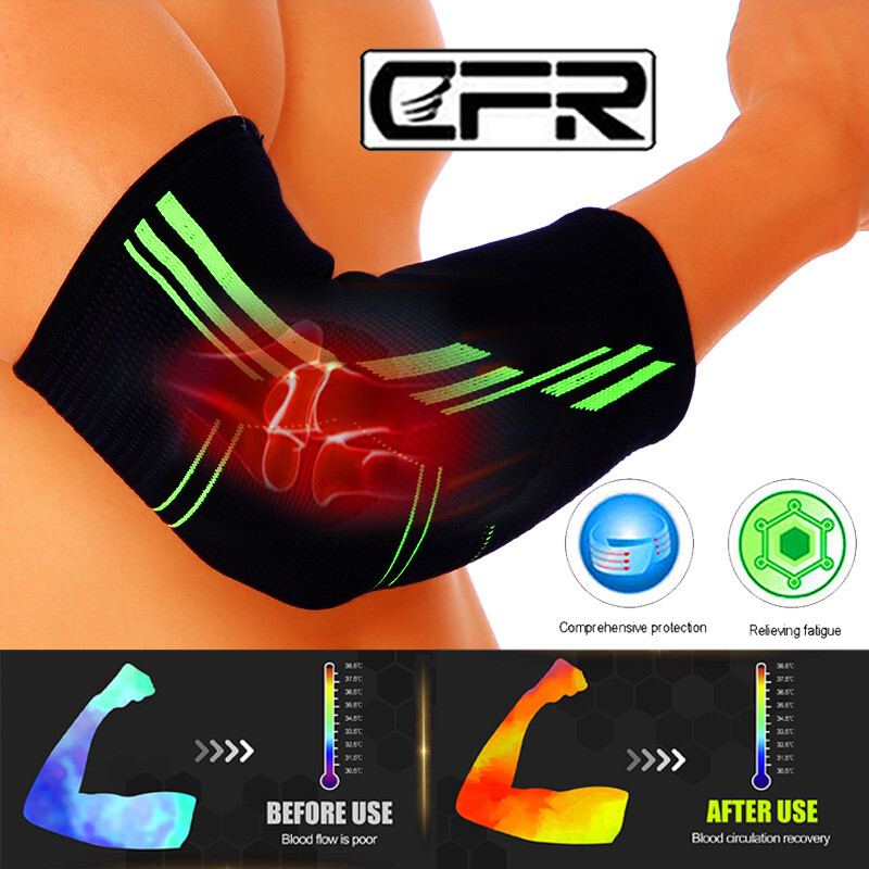 Arthritis Elbow Support Brace Compression Sleeve Arm Wrap Bandage Tennis Sports