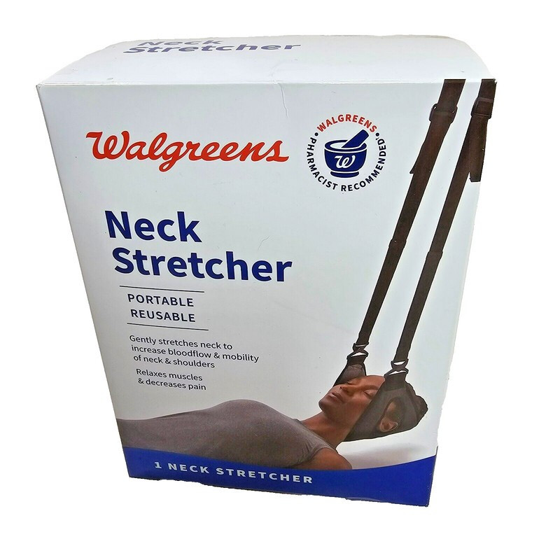 Walgreens Neck Stretcher Portable Reusable Adjustable Strap NEW w/ Carry Bag