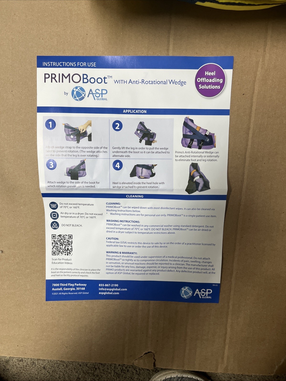 Primo Boot Offloading Heel Protector gold/navyttandard Padded Boot BAB14