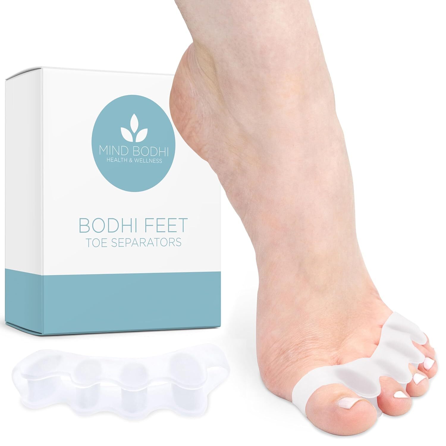 Mind Bodhi Toe Separators – Bunion Corrector Toe Spacers for Men & Women, Black