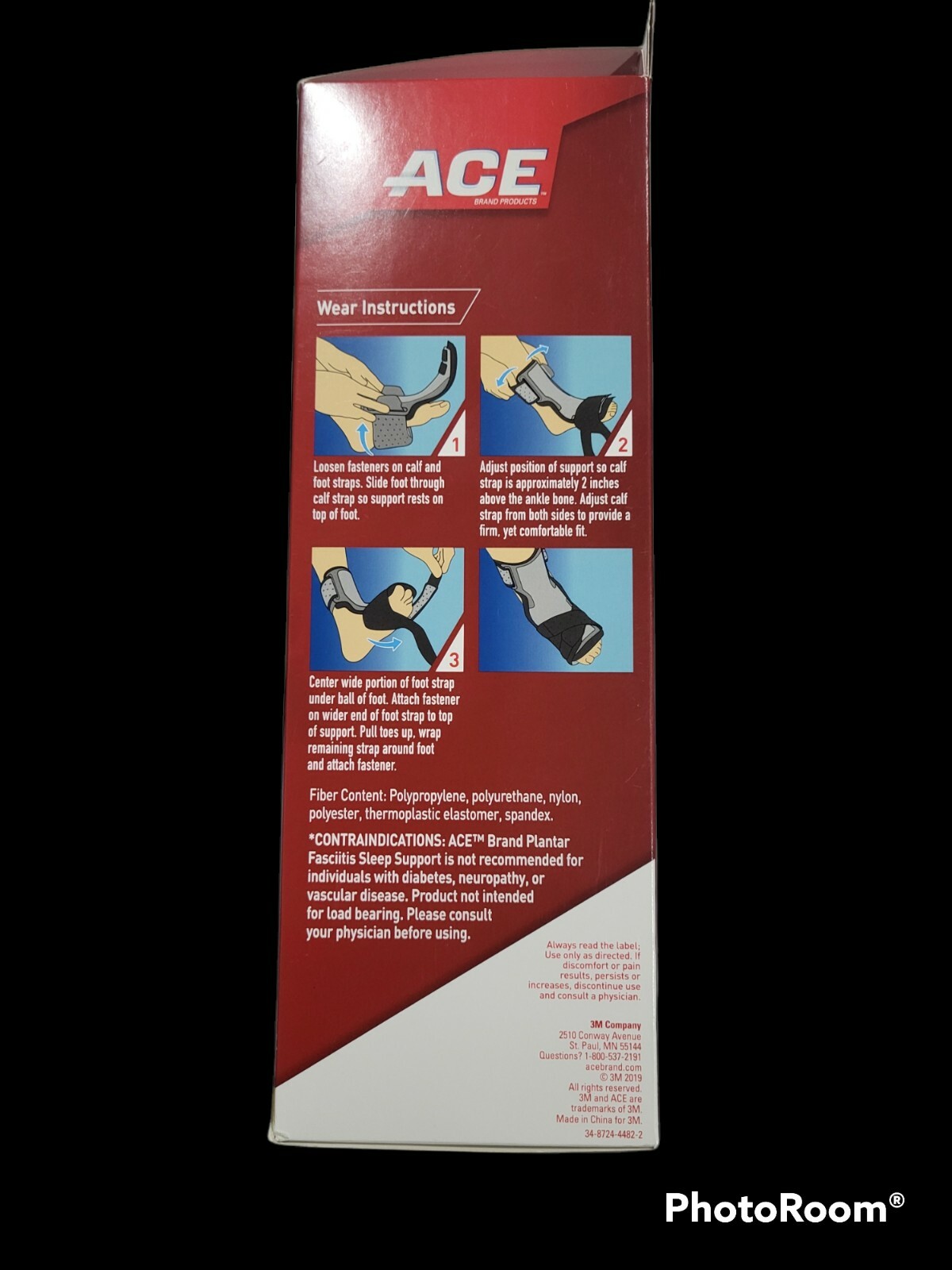 ACE Brand Plantar Fasciitis Sleep Support Level FIRM 209616 in Original Box