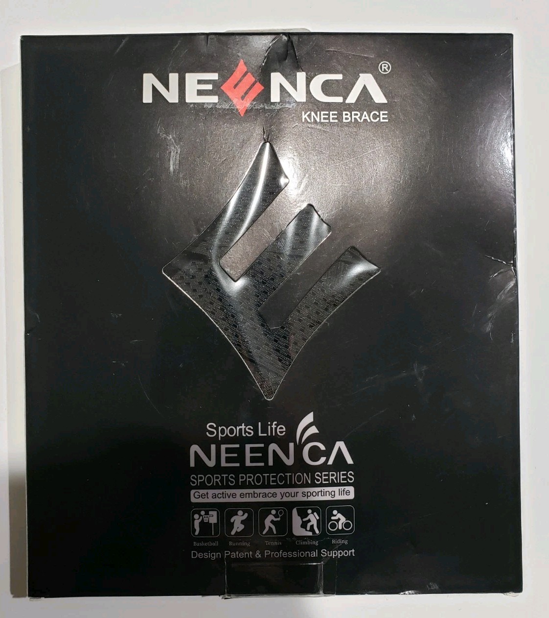 Black Neenca Thin Knee Brace XXL
