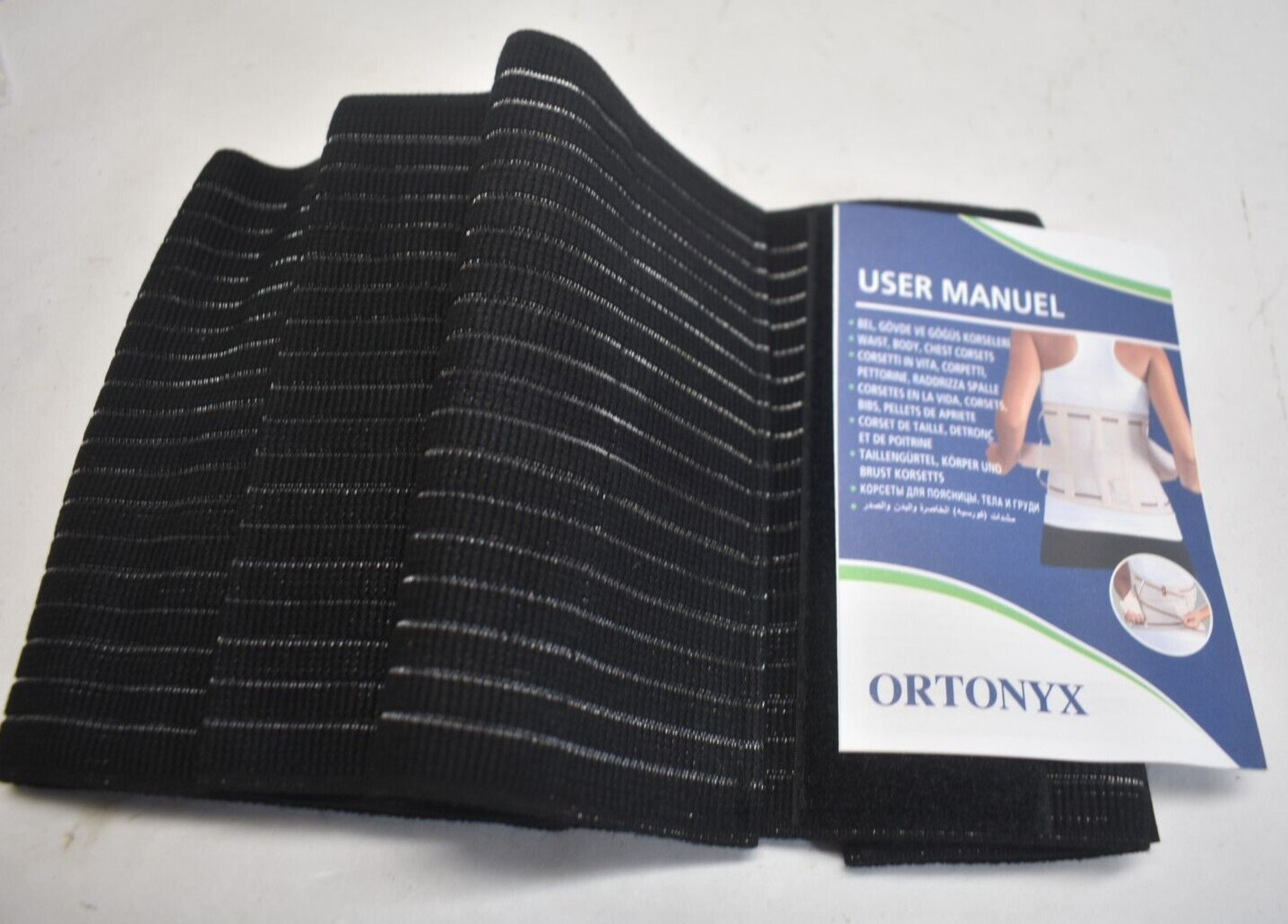 Umbilical Hernia Belt Abdominal Support Binder w Compression Pad Unisex S-M