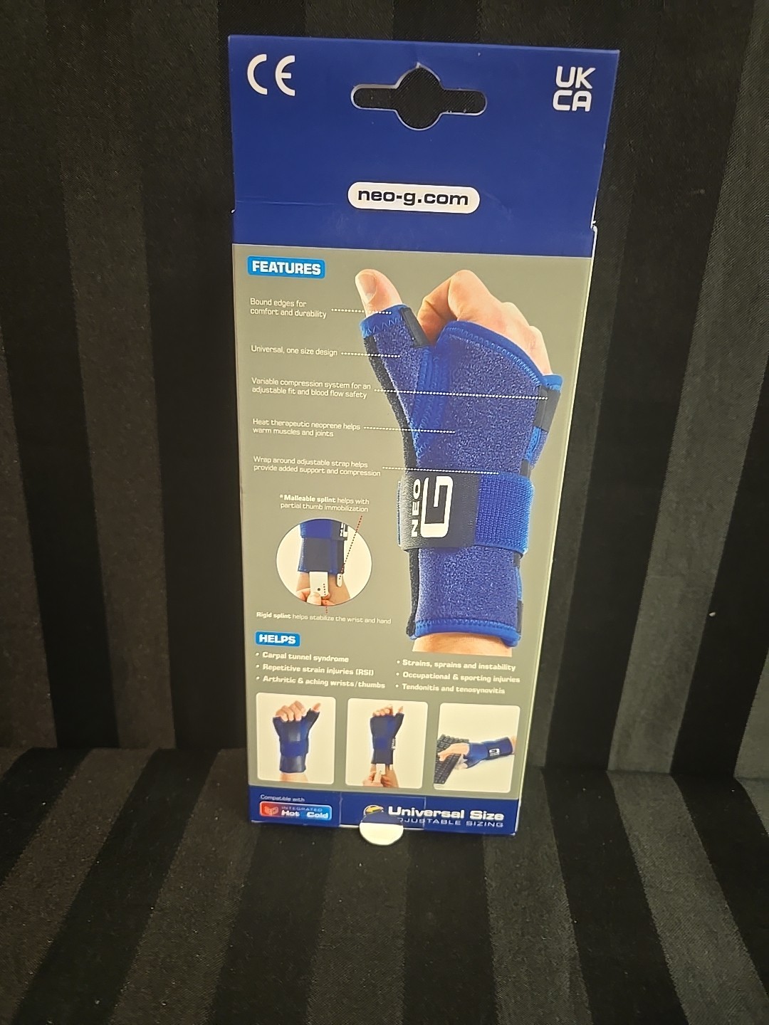 Stabilized Wrist & Thumb Brace Universal Size Right Hand