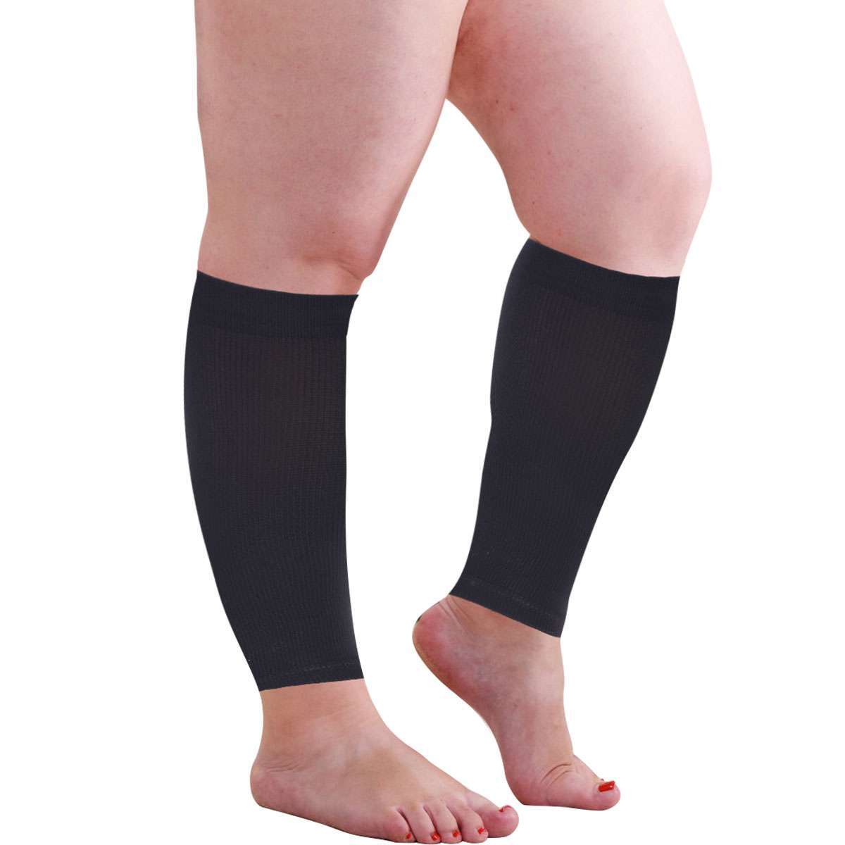 Calf Sleeves Leg Support Compression Socks Running Shin Splint Varicose Vein USA
