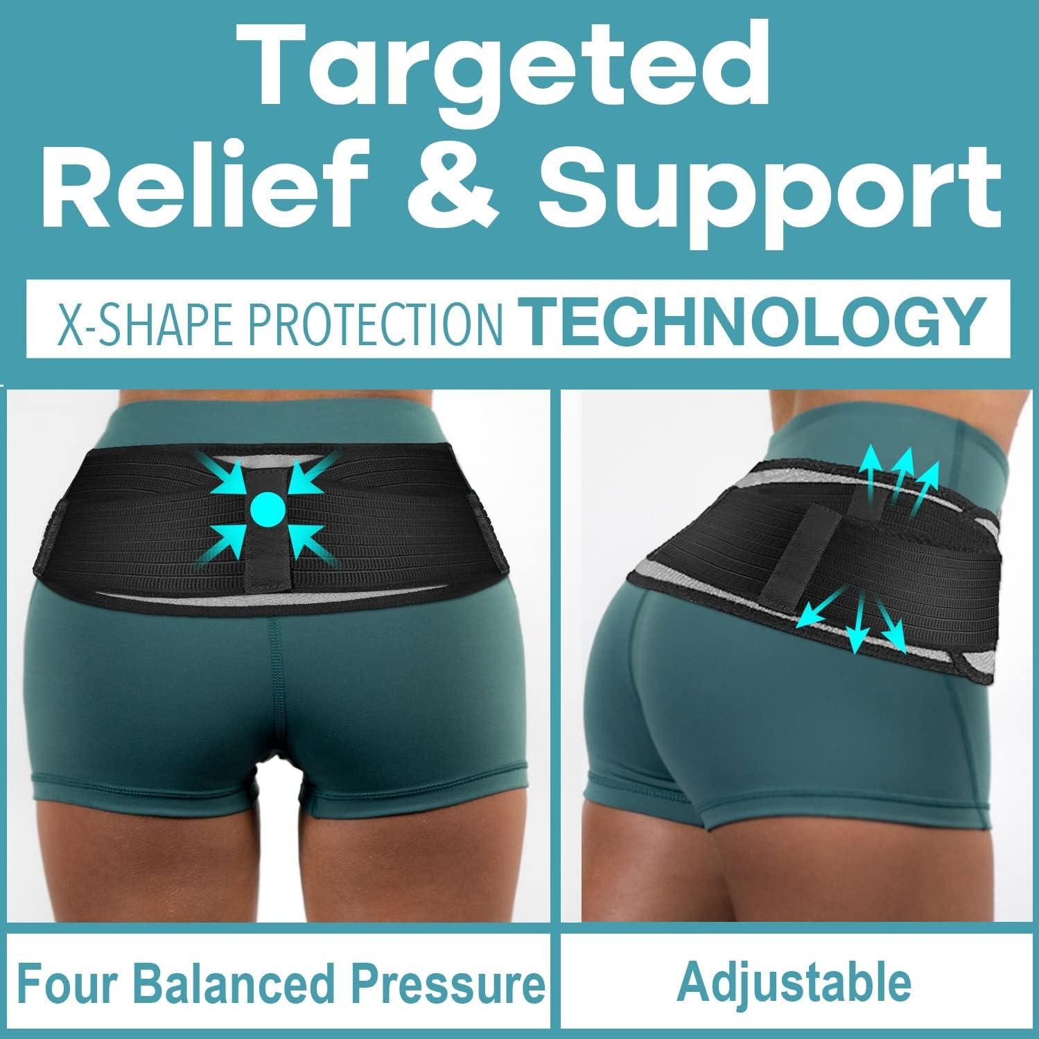 Sacroiliac Hip SI Belt for Women and Men That Alleviates Sciatic, Pelvic
