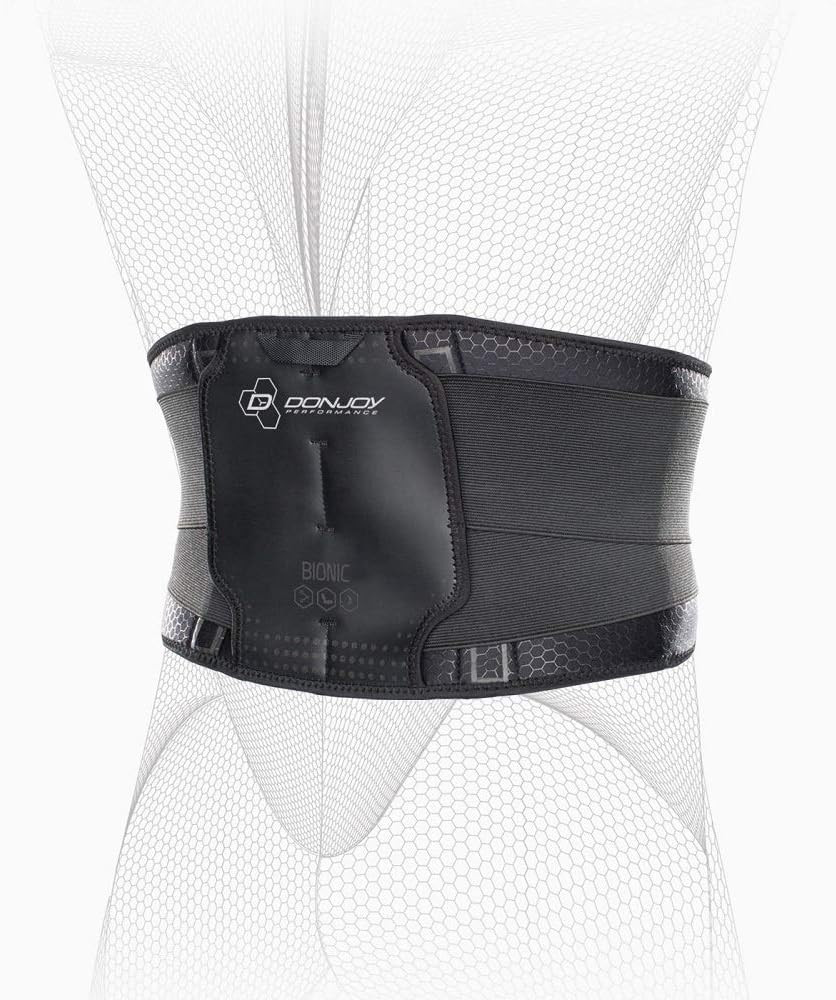 BIONIC Wrap-Around Back Support Brace, Low Back Pain Support, Adjustable Compres