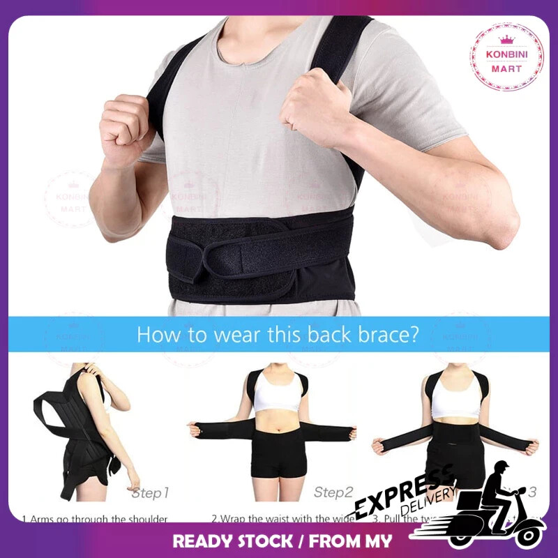 Back Support Belt Posture Shoulder Corrector Bracket Align Relieve Pain UNISEX