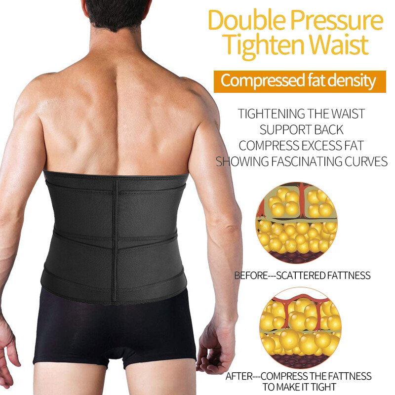 Men Orthopedic Corset Back Support Belt Brace Fajas Lumbar Waist Trainer Shaper