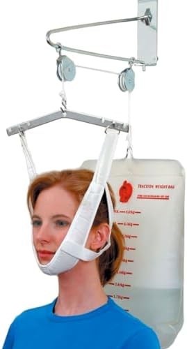 Over The Door Cervical Neck Traction Unit Kit Home Head Brace Professional Grade