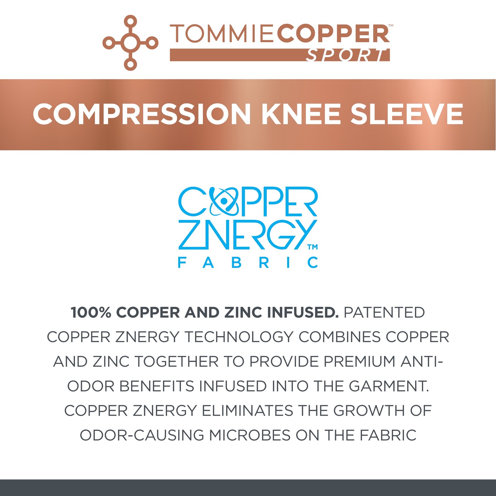 Tommie Copper Sport Compression Knee Sleeve, Black, Small/Medium, 1 pack