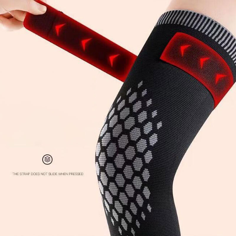 1 Pair Knee Massager Self-heating Support Knee Pad Warm Knee-joint Anti-slip