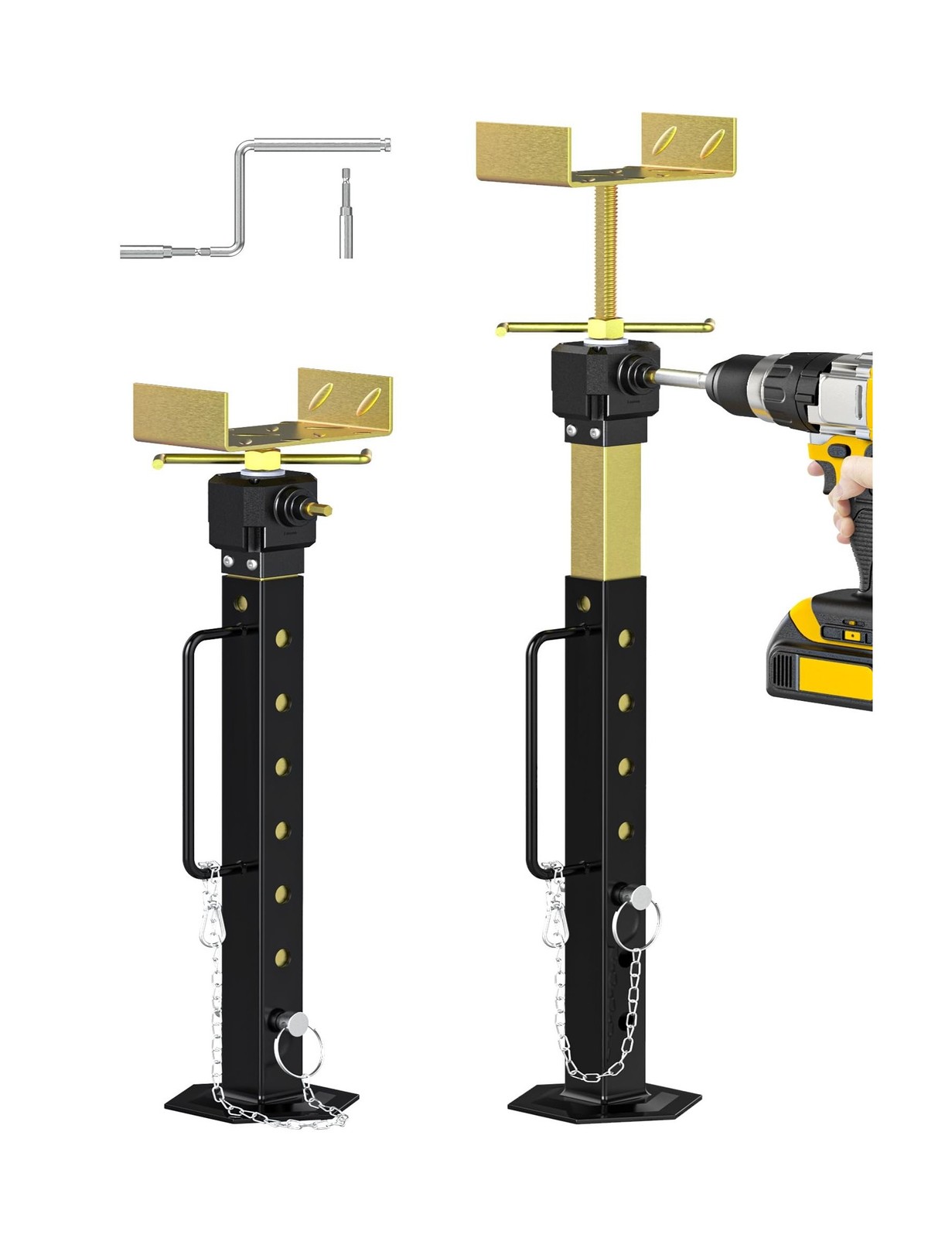 2026 New Upgraded RV Slide Out Support Jacks 2 PCS RV Stabilizer Jacks Heavy …