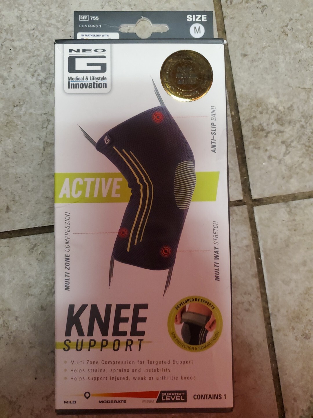 Neo G Active Knee Support Compression Size Medium