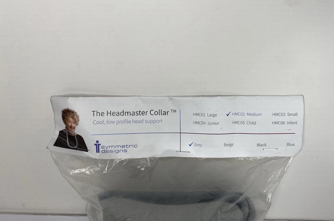 Headmaster Gray Cervical Collar Adjustable Neck Support, Gray, Medium HMC02
