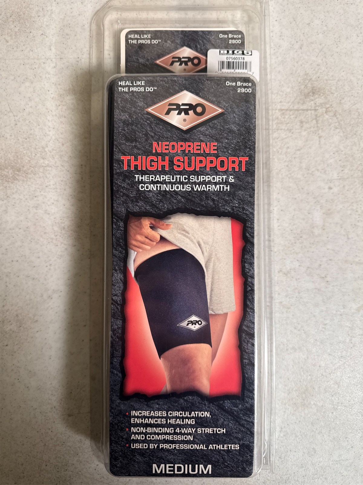 Pro Neoprene Thigh Support – Medium Size for Athletic Recovery & Comfort