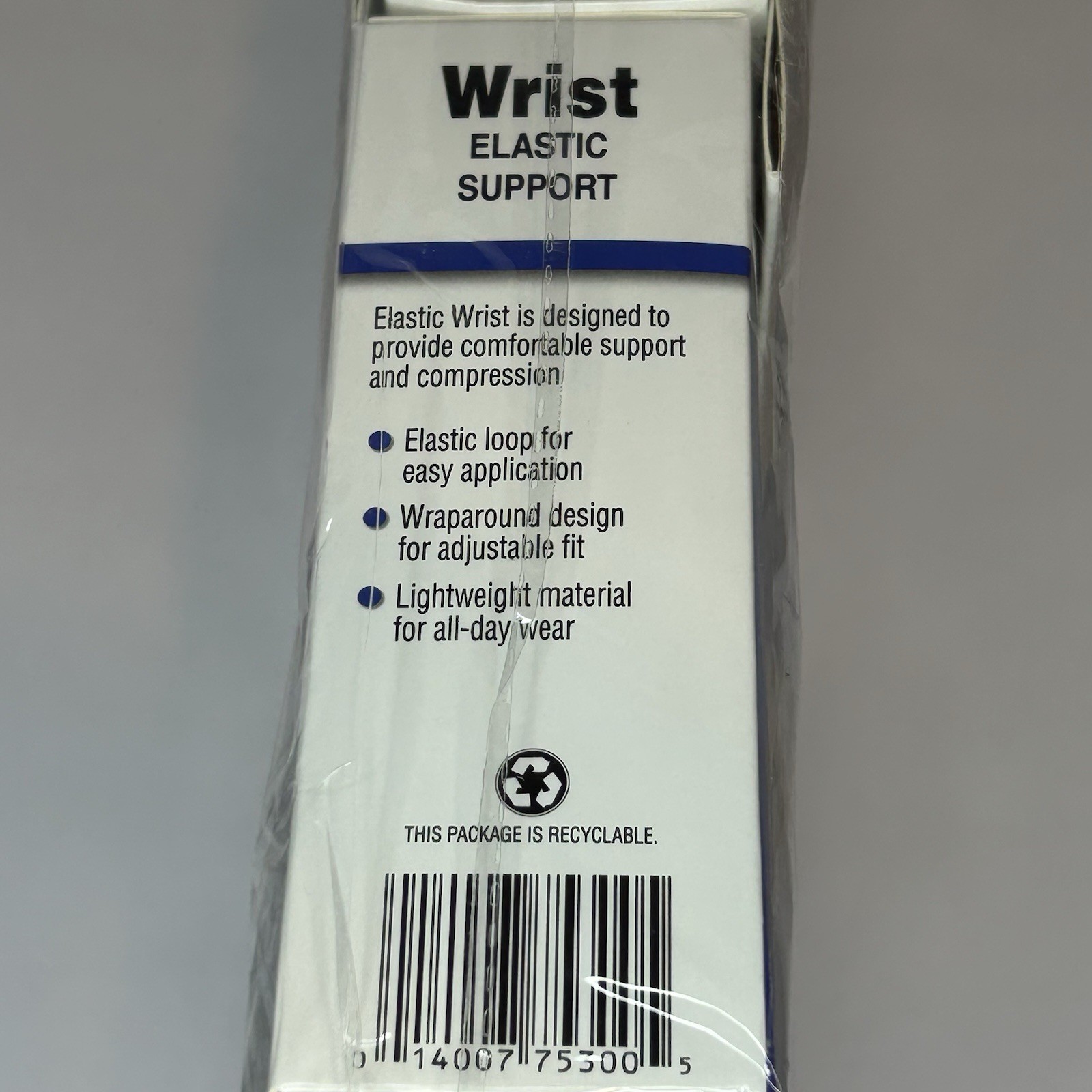 Lot of 3 Flex Aid Elastic Wrist Stabilizer Support Brace Wrap w/Loop, One Size