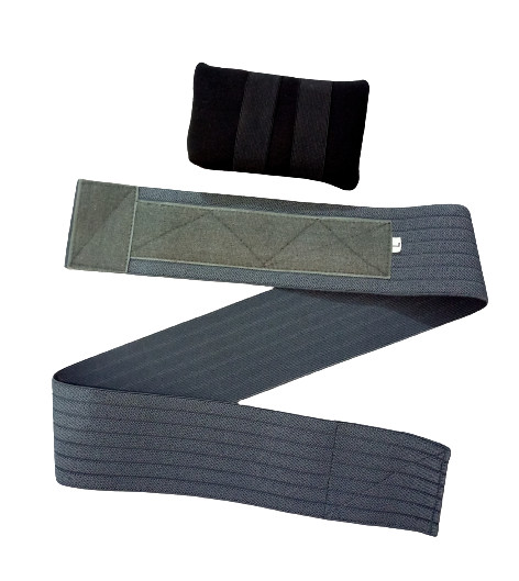 Low Profile 3 inch Umbilical Hernia Support belt Truss One Removable Pad.