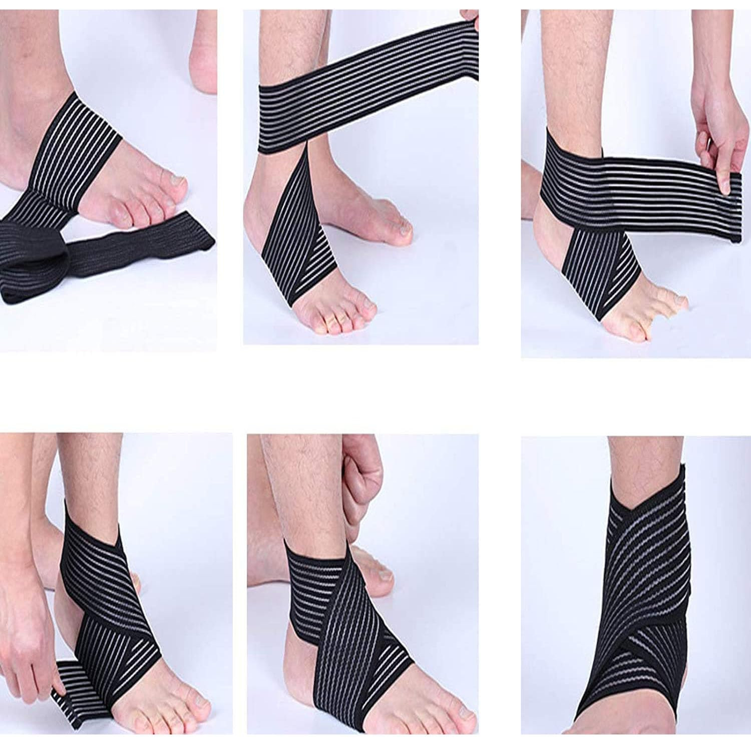 Extra Long Knee Wrap Compression Bandage Brace Support for Joint Pain