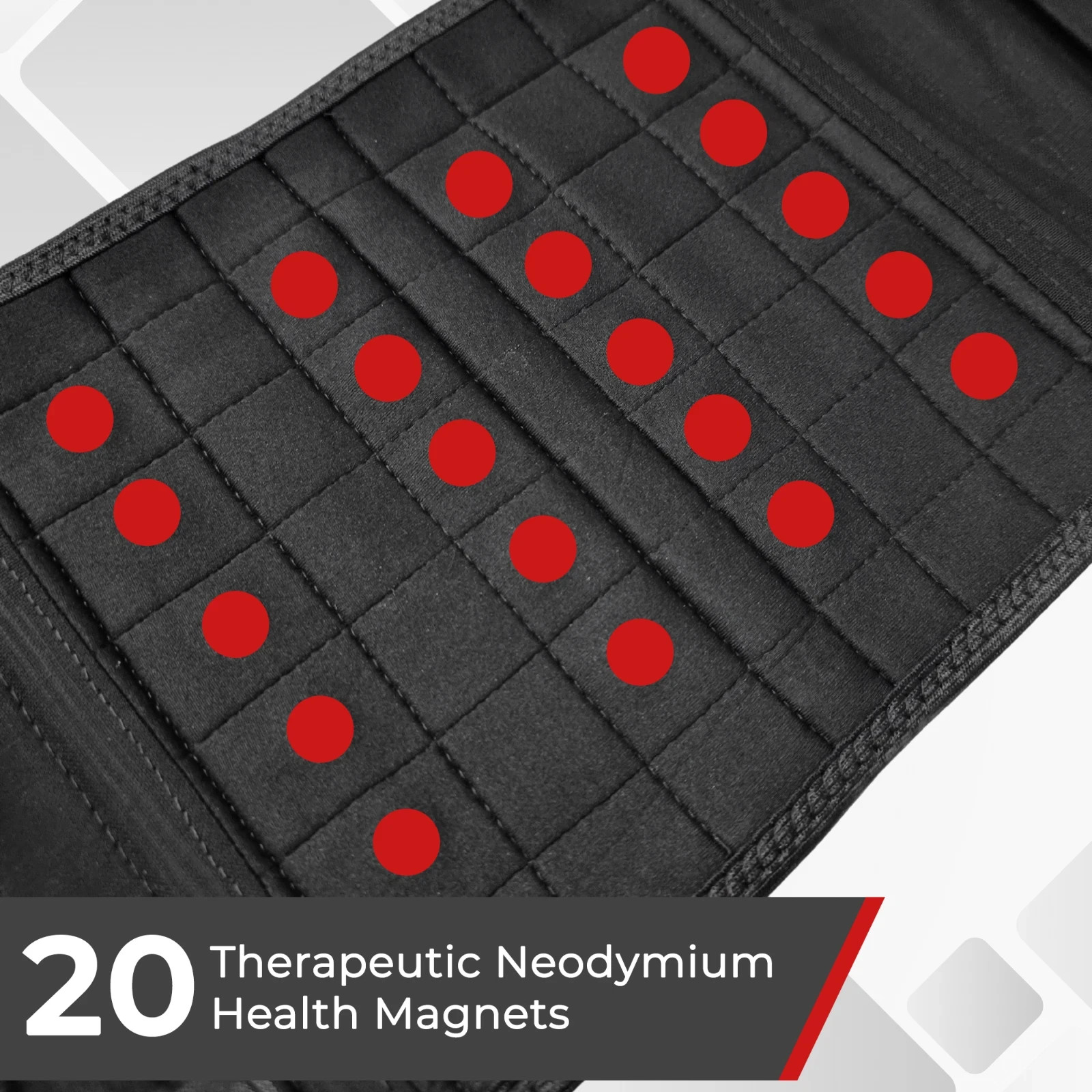 Neoprene Double Pull Magnetic Lumbar Support Lower Back Belt Brace – Pain Relief
