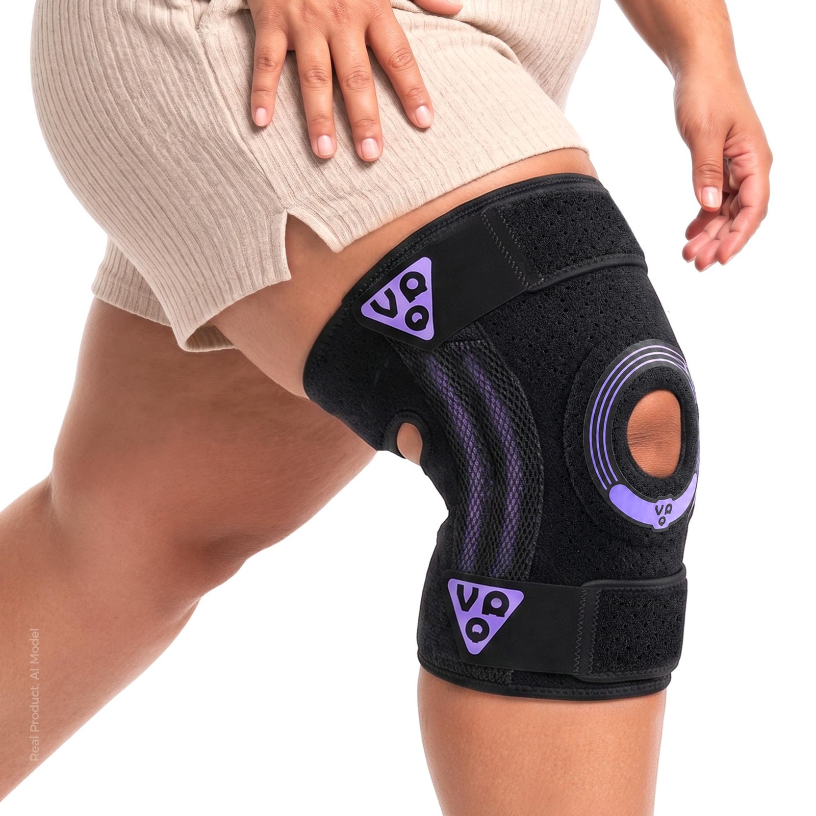 Plus Size Knee Support Sleeve, 5XL-6XL（35.4″） Adjustable Knee Wrap with Extra…