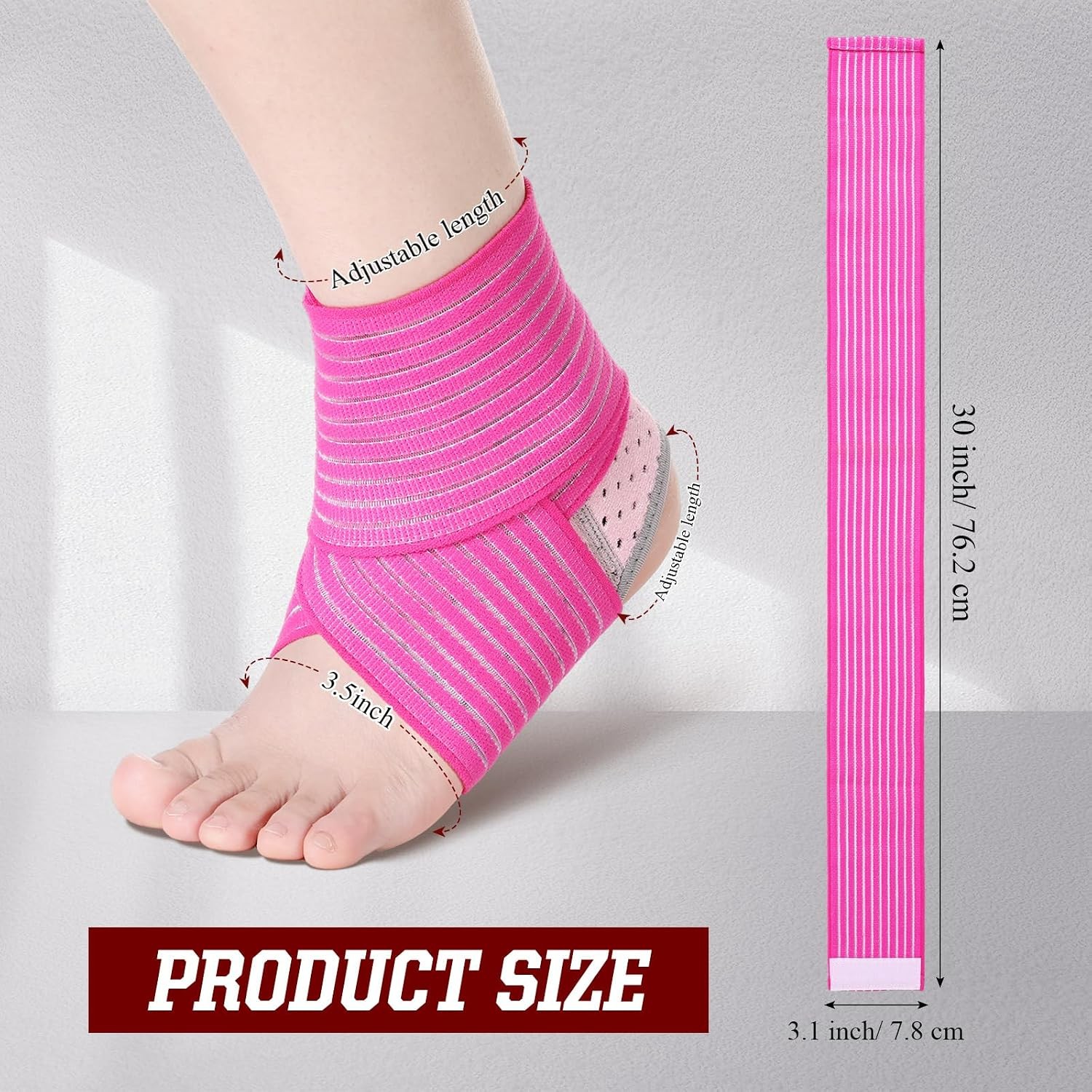 2 Pairs Kid’s Ankle Support Brace Child Elastic Ankle Compression Sleeve