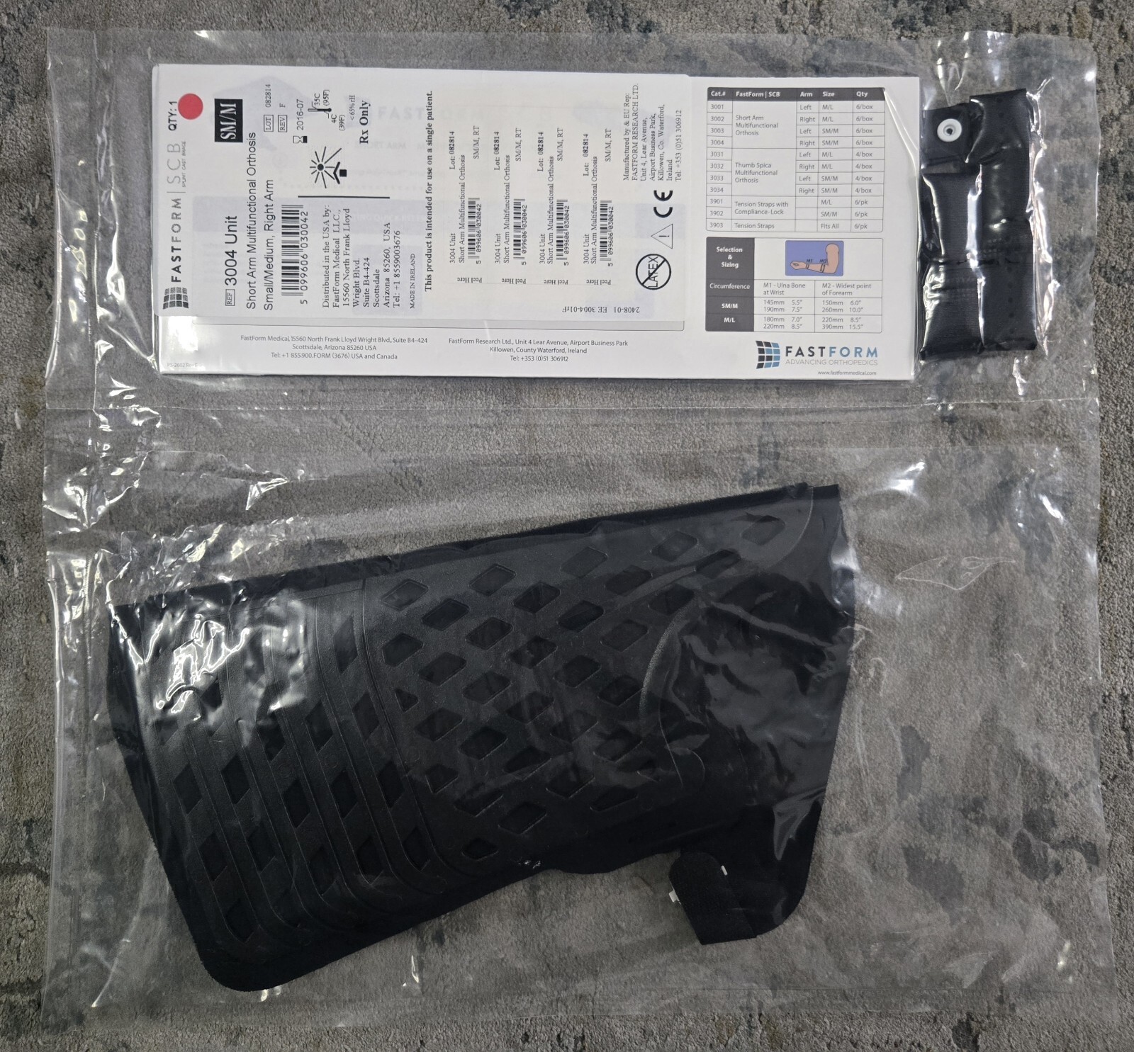 FASTFORM 3304 Multifunctional Orthosis Right Arm Small/Medium