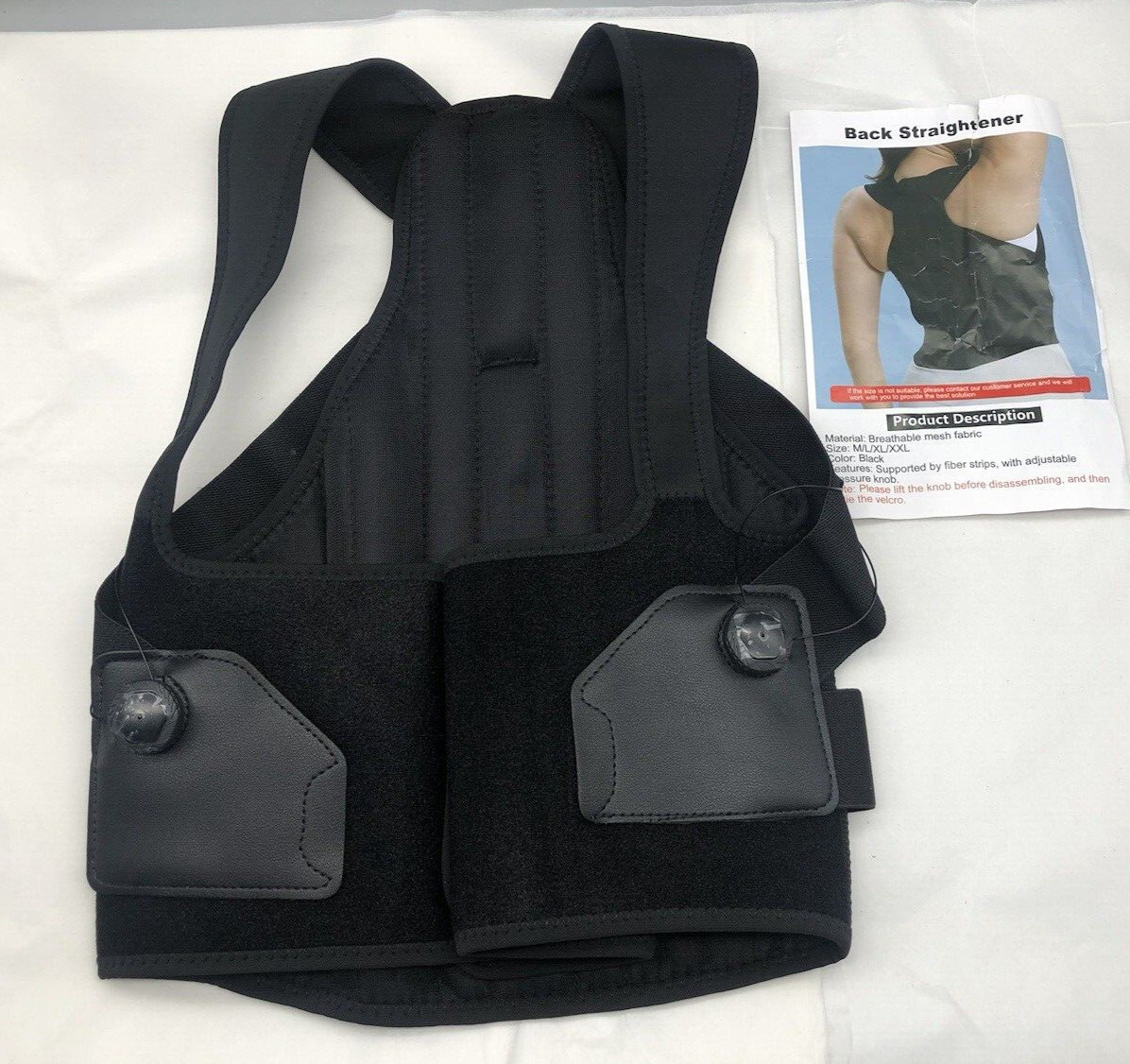 Eambond Adjustable 2 in 1 Back Brace and Posture Corrector for Men & Women*READ