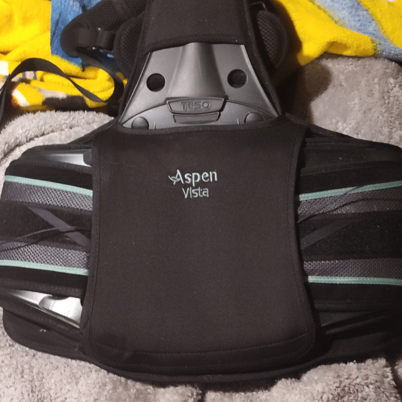 Aspen Vista TLSO Adjustable Back Brace Black Orthopedic Support Brace for Back