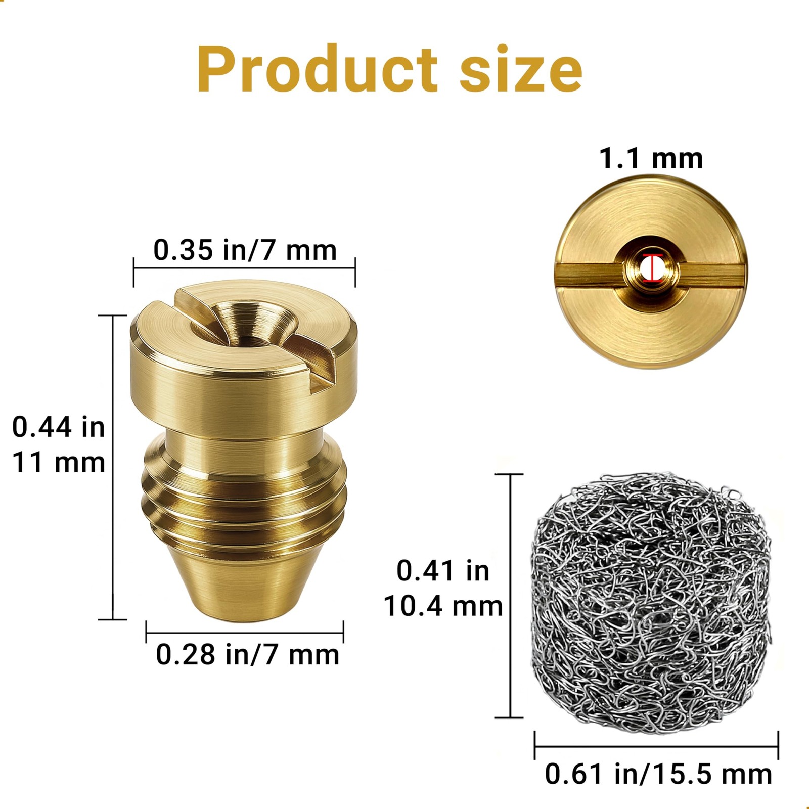 2 Pieces 1.1 mm Foam Cannon Orifice Nozzle and 2 Pieces Foam Maker, Universal…