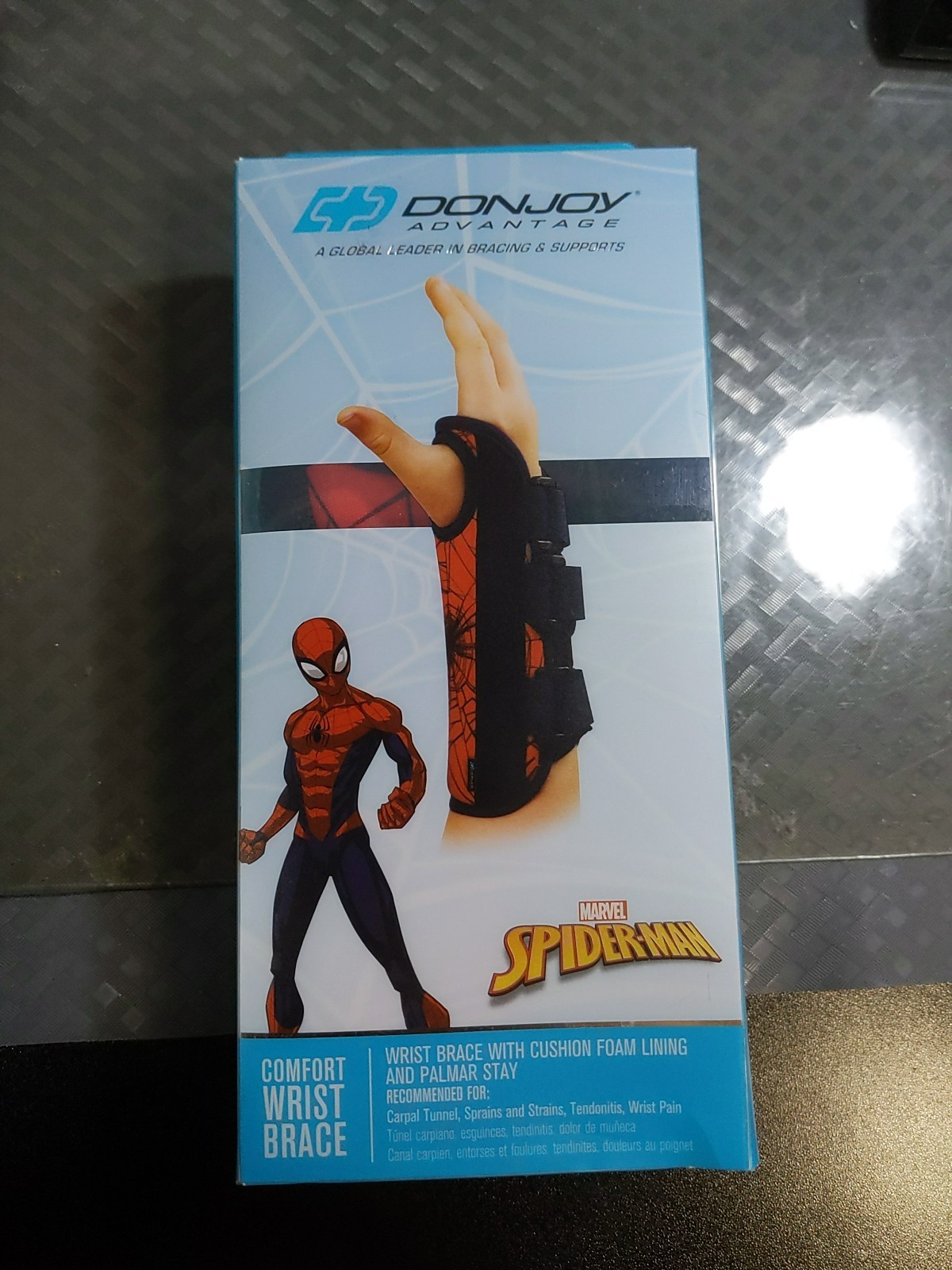 Donjoy Marvel Spiderman Wrist Brace Youth Right New #97