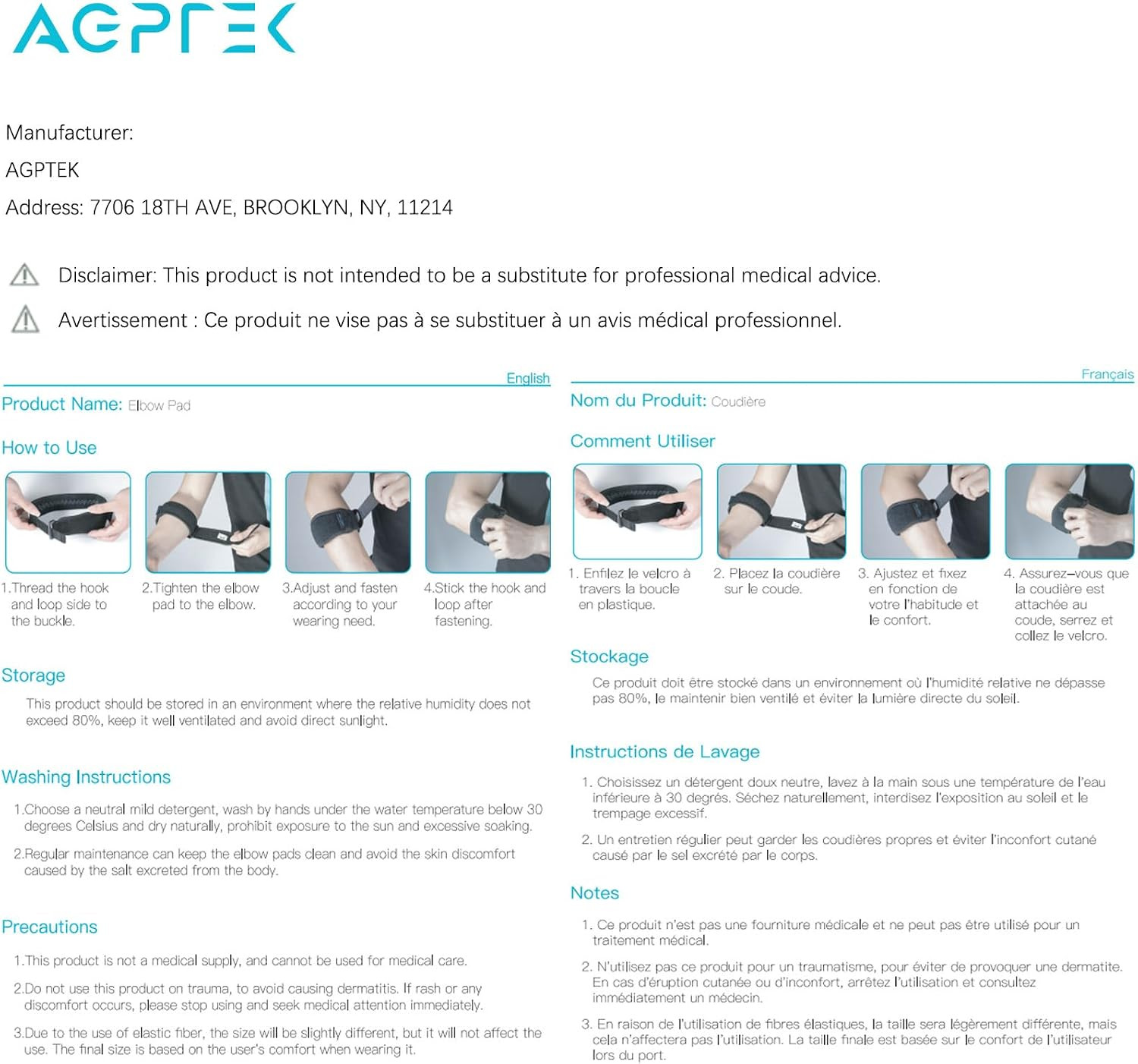 Elbow Brace for Tennis Golfers Elbow, Elbow Strap for Men & Women | Pain Relief,