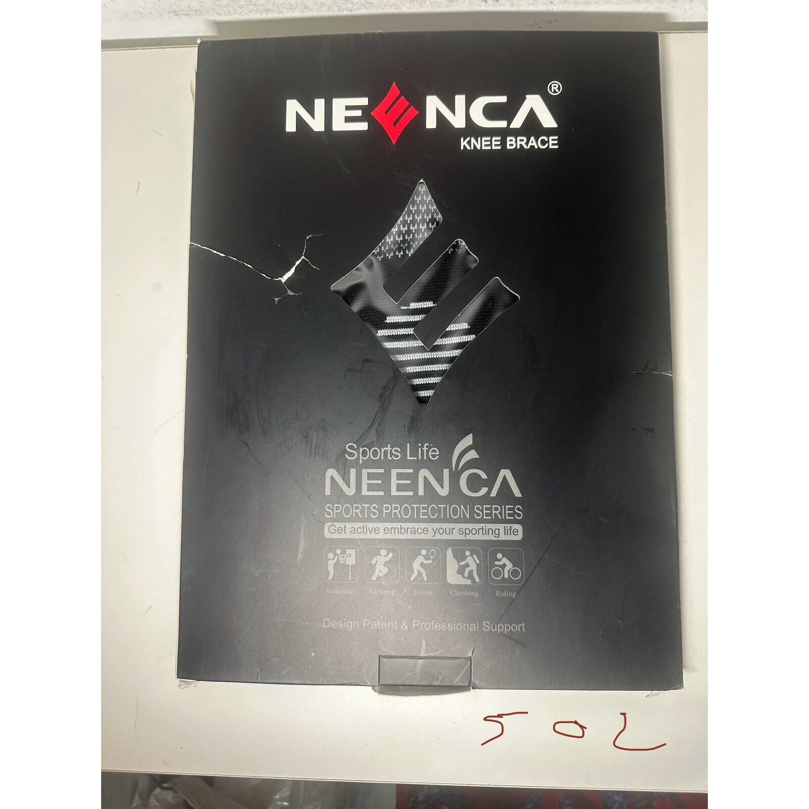 NEENCA XL Knee Brace Compression Sleeve Pain Support Sports Protection Series BK