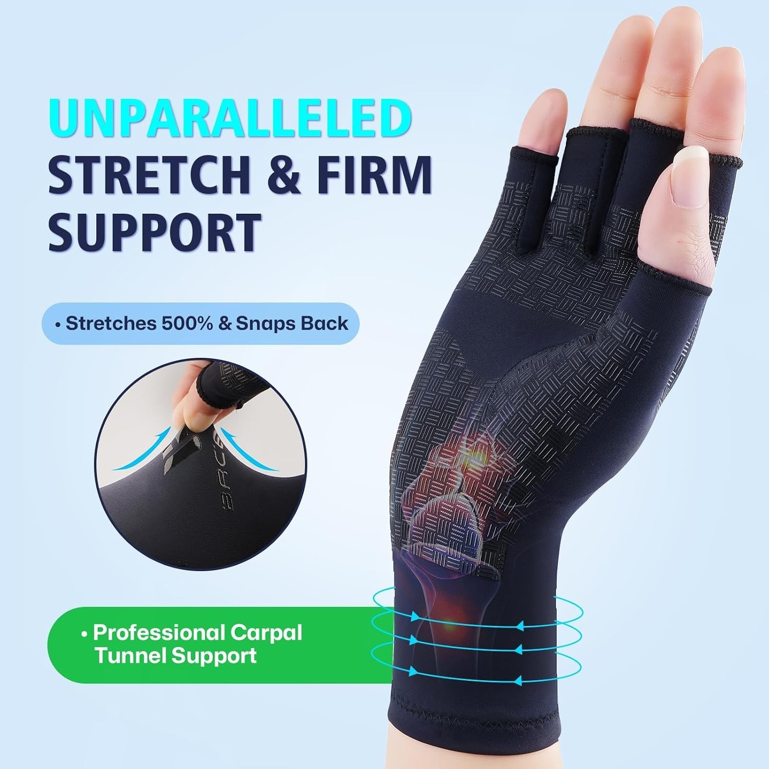 Extra Firm Compression Arthritis Gloves for Women and Men – High-Tension LYCR…