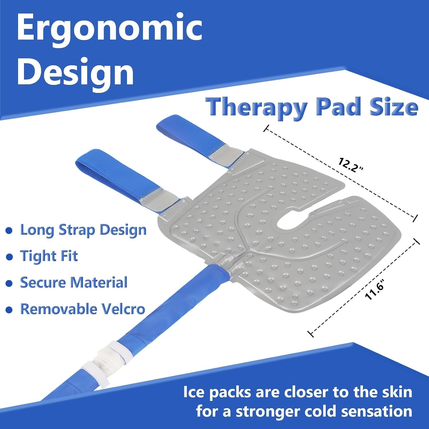 Knee Cold Compression Machine Portable Ice Therapy Quiet Pump Support