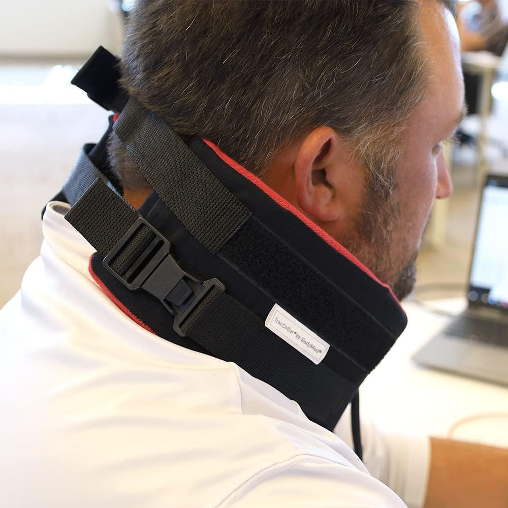 Traccollar Cervical Neck Traction Device, Small/Medium, Fits 14” to 16” Neck Siz